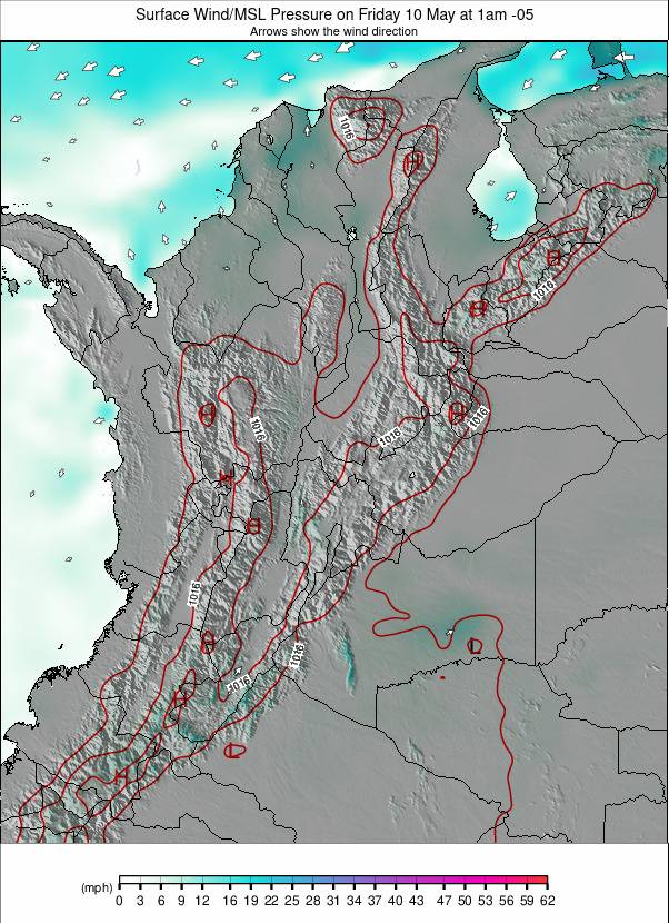 Colombia weather map - click to go back to main thumbnail page