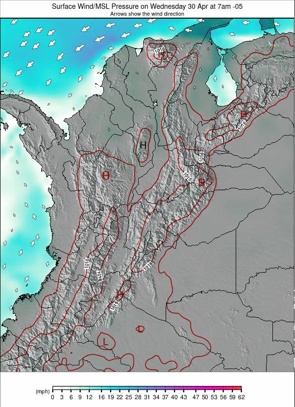 Colombia weather map - click to go back to main thumbnail page