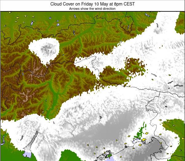 Eastern Alps weather map - click to go back to main thumbnail page