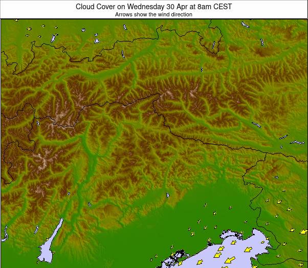 Eastern Alps weather map - click to go back to main thumbnail page