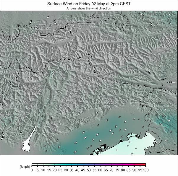 Eastern Alps weather map - click to go back to main thumbnail page