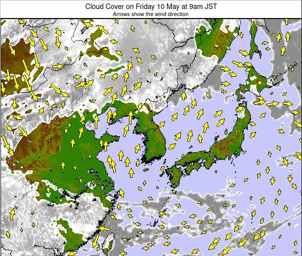 East Asia weather map - click to go back to main thumbnail page