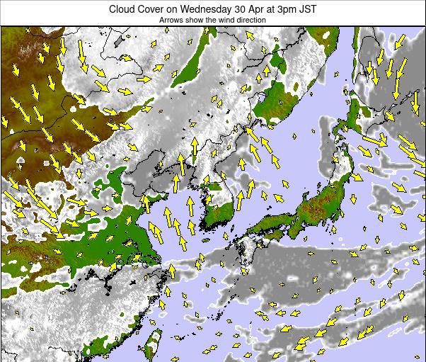 East Asia weather map - click to go back to main thumbnail page