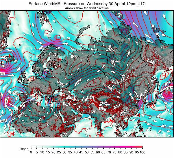 Eurasia weather map - click to go back to main thumbnail page