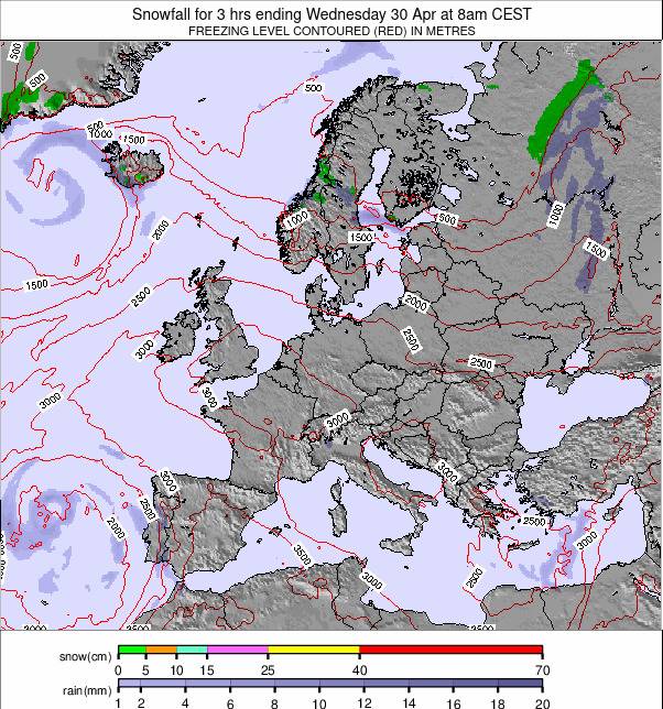 Europe weather map - click to go back to main thumbnail page