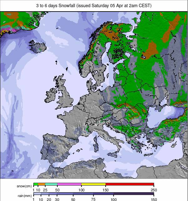 Precipitatii Romania pentru 6 zile (#Romania precipitation forecast)