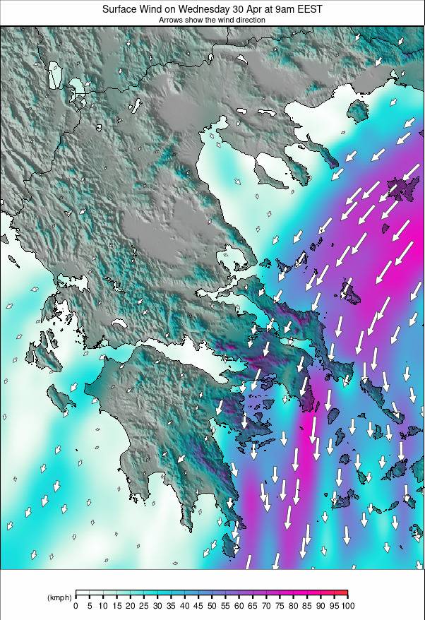 Greece weather map - click to go back to main thumbnail page