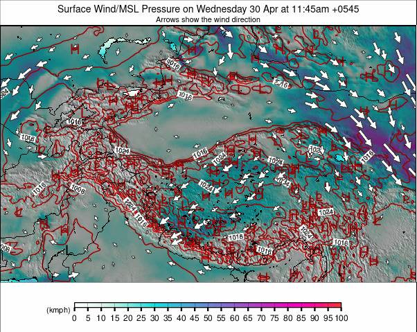 Himalayas weather map - click to go back to main thumbnail page