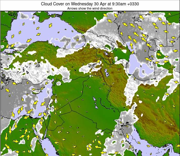 Middle East weather map - click to go back to main thumbnail page