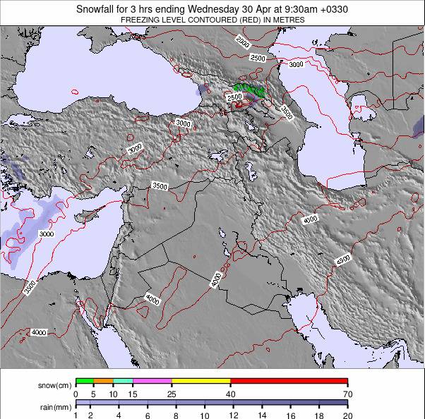 Middle East weather map - click to go back to main thumbnail page