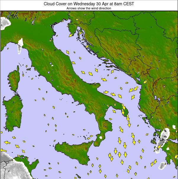 Italy weather map - click to go back to main thumbnail page