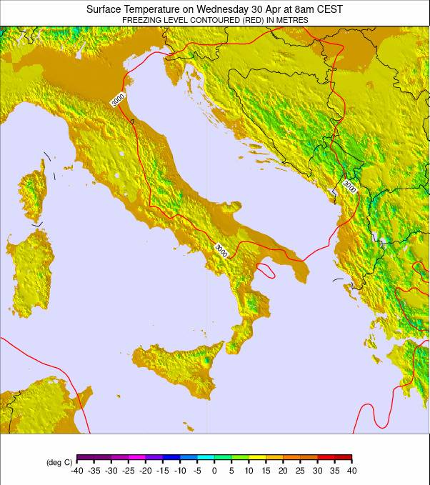 Italy weather map - click to go back to main thumbnail page