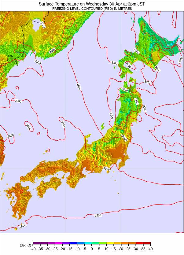 Japan weather map - click to go back to main thumbnail page