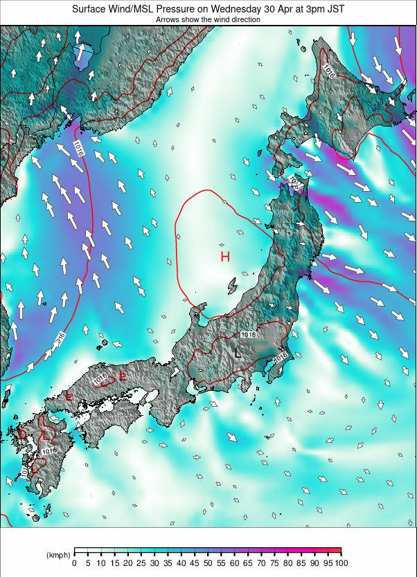 Japan weather map - click to go back to main thumbnail page