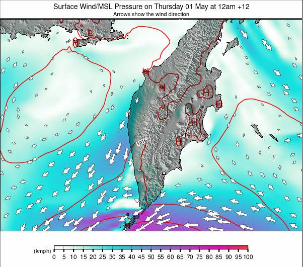 Kamchatka weather map - click to go back to main thumbnail page