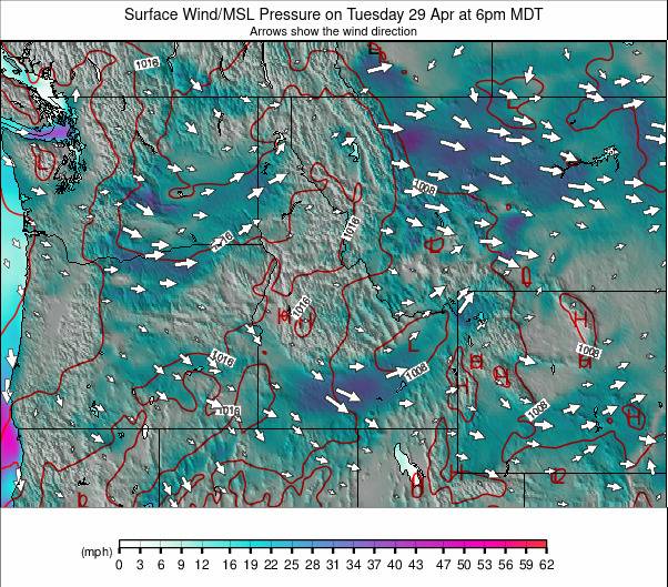 Northwest USA weather map - click to go back to main thumbnail page