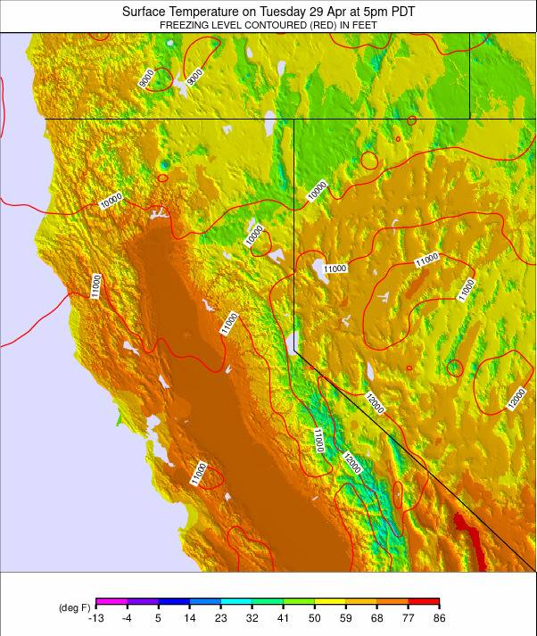 North California weather map - click to go back to main thumbnail page