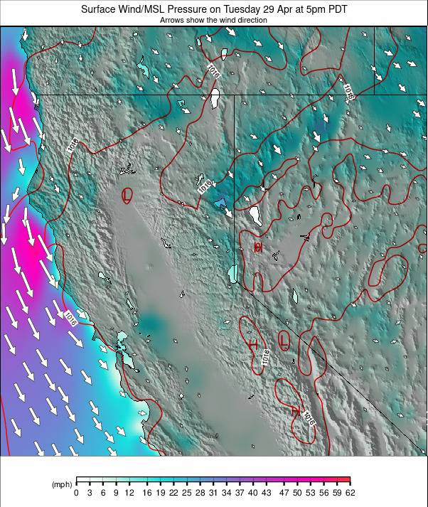 North California weather map - click to go back to main thumbnail page