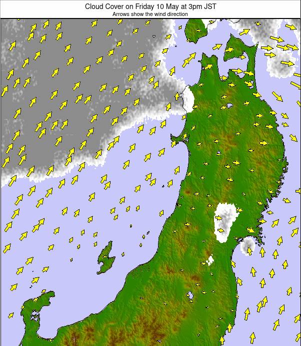 Northern Honshu weather map - click to go back to main thumbnail page