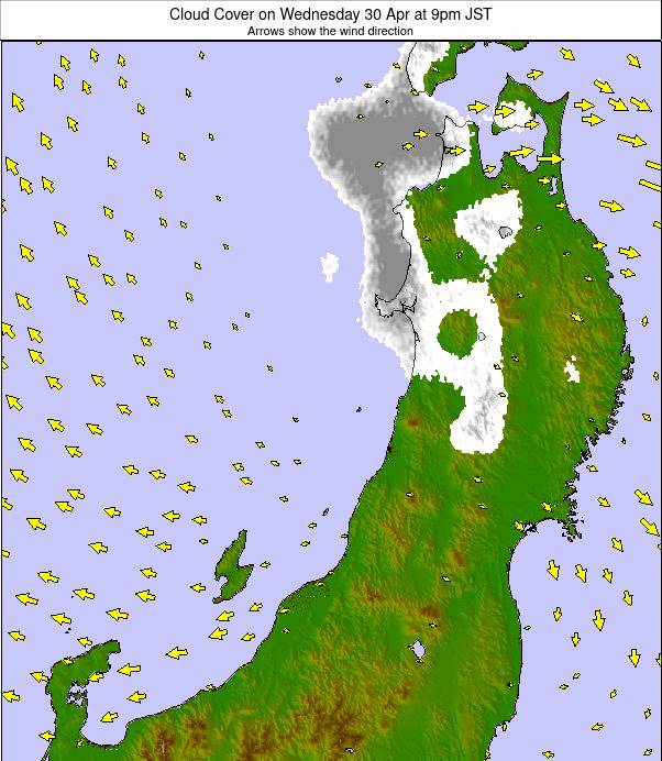 Northern Honshu weather map - click to go back to main thumbnail page