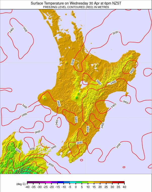 North Island weather map - click to go back to main thumbnail page