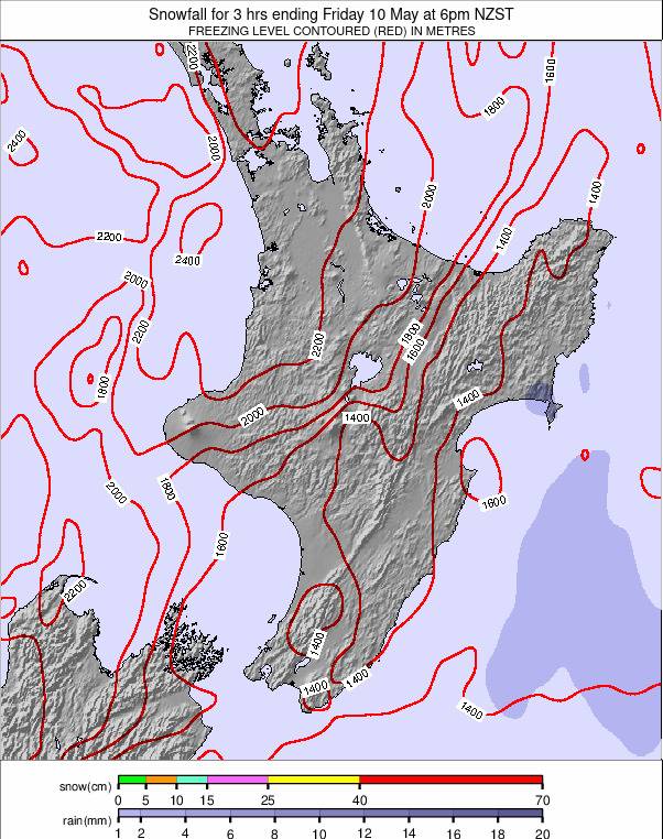 North Island weather map - click to go back to main thumbnail page
