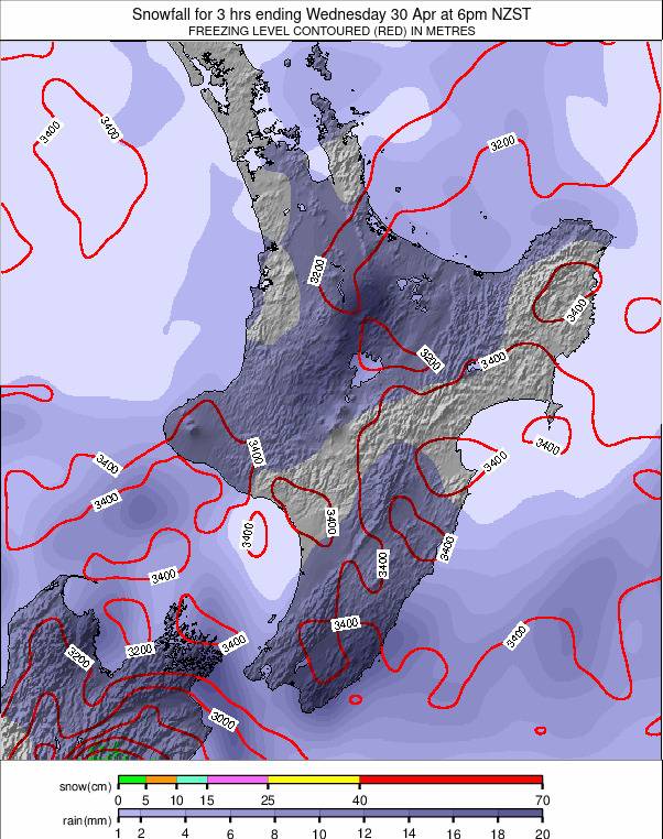 North Island weather map - click to go back to main thumbnail page