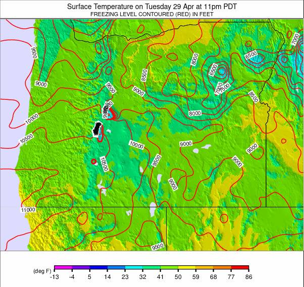 Oregon weather map - click to go back to main thumbnail page