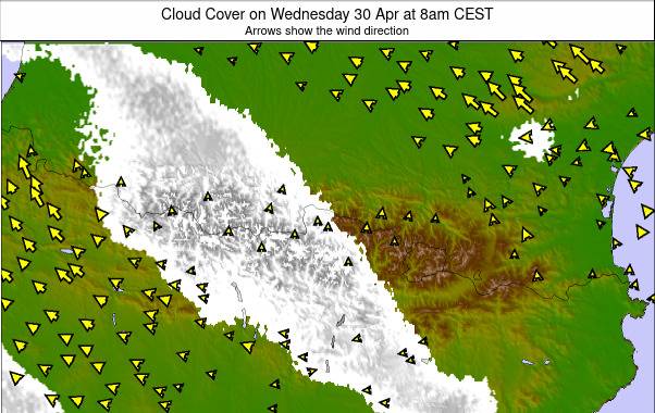 Pyrenees weather map - click to go back to main thumbnail page