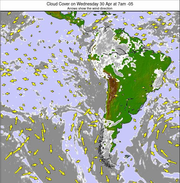 South America weather map - click to go back to main thumbnail page