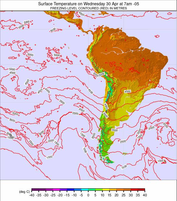 South America weather map - click to go back to main thumbnail page