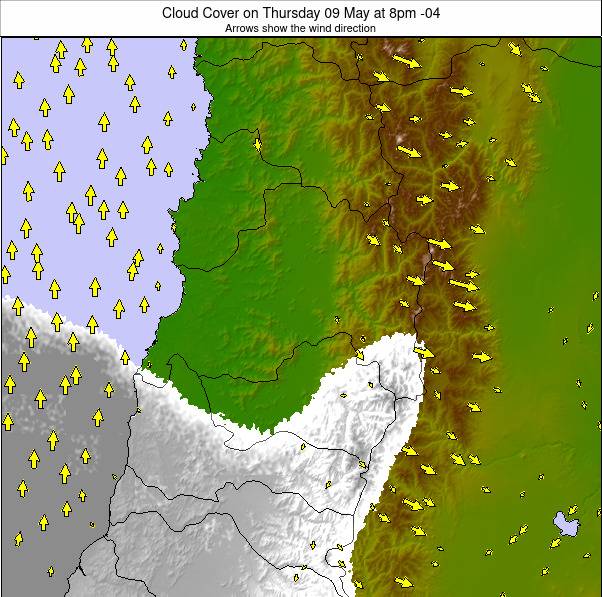 Santiago weather map - click to go back to main thumbnail page