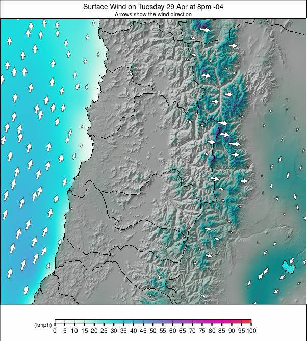 Santiago weather map - click to go back to main thumbnail page