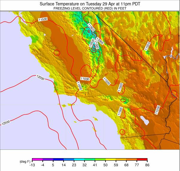 South California weather map - click to go back to main thumbnail page