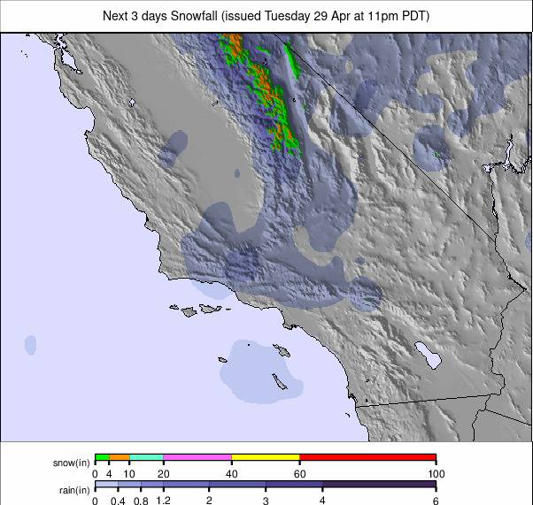 Precipitation forecast North America (Precipitații în America de Nord)