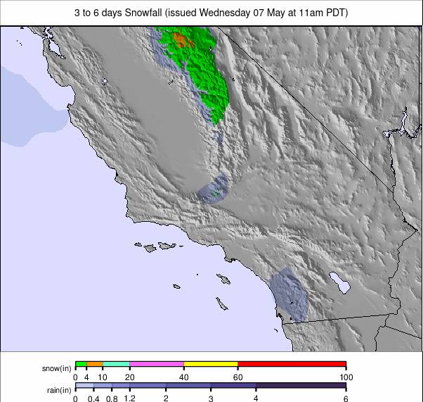 North America 6 days precipitation #rainfall #USA (Precipitatii America de Nord 6 zile)
