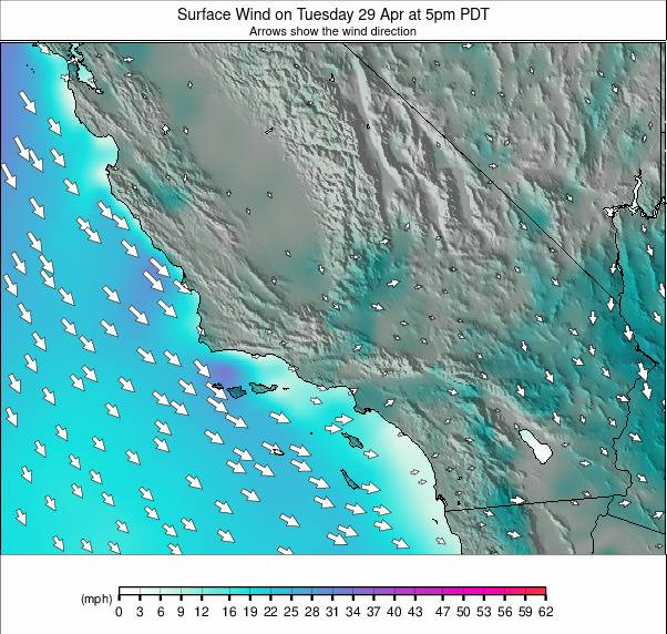 South California weather map - click to go back to main thumbnail page