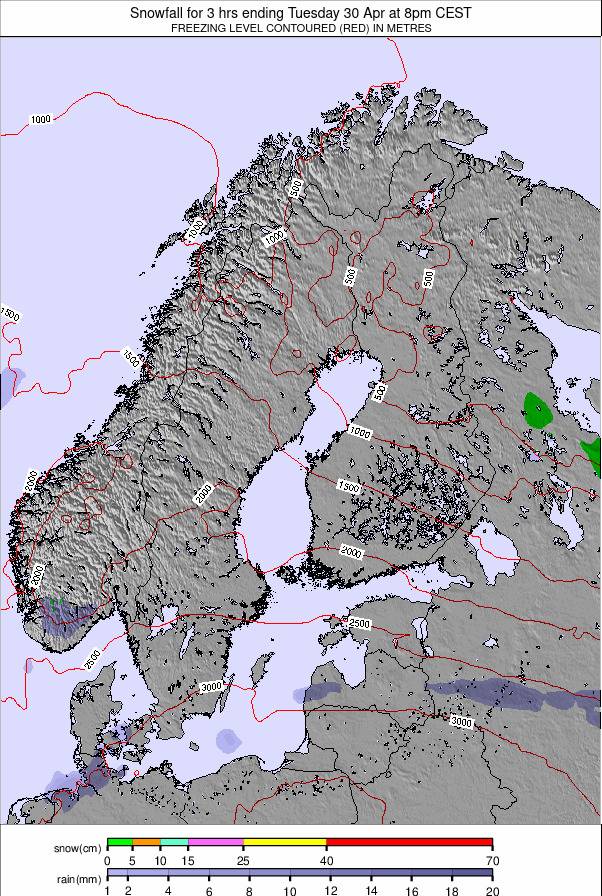 Scandinavia weather map - click to go back to main thumbnail page