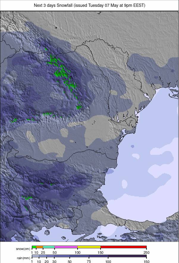 Precipitatii Romania 6 zile (#Romania precipitation forecast)