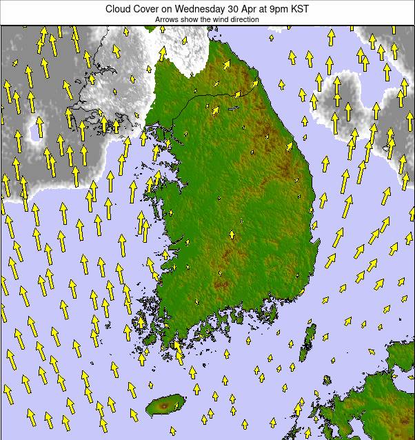 South Korea weather map - click to go back to main thumbnail page