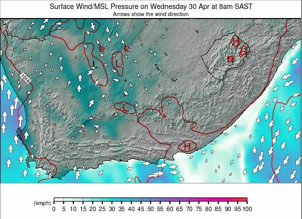 South Africa weather map - click to go back to main thumbnail page