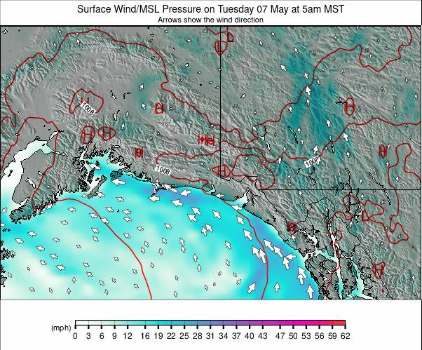 Southern Alaska weather map - click to go back to main thumbnail page