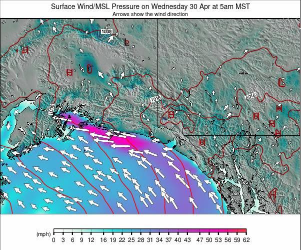 Southern Alaska weather map - click to go back to main thumbnail page