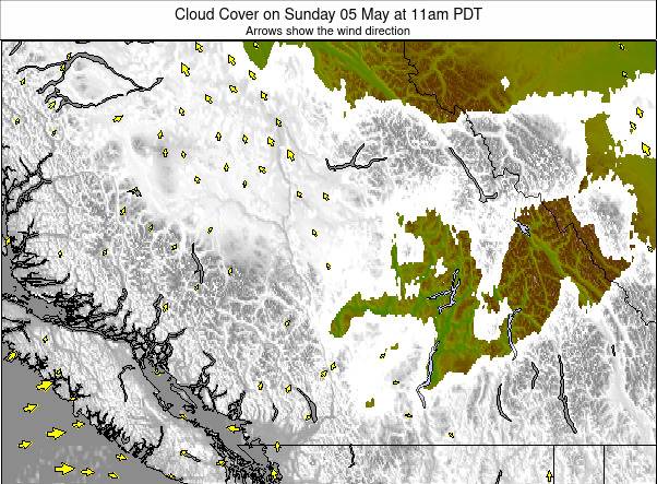 Southwest Canada weather map - click to go back to main thumbnail page
