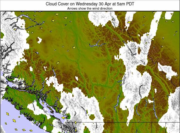 Southwest Canada weather map - click to go back to main thumbnail page