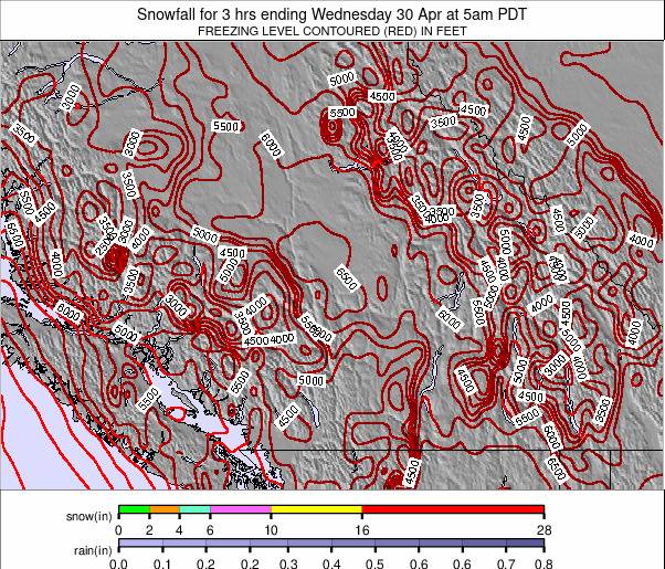 Southwest Canada weather map - click to go back to main thumbnail page