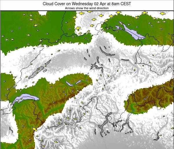 Switzerland weather map - click to go back to main thumbnail page