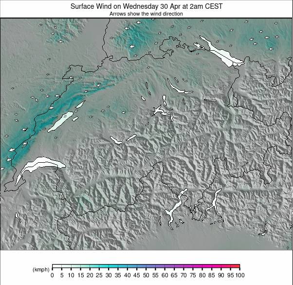 Switzerland weather map - click to go back to main thumbnail page