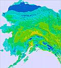 Aljaška temperature map