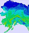 Alasca temperature map